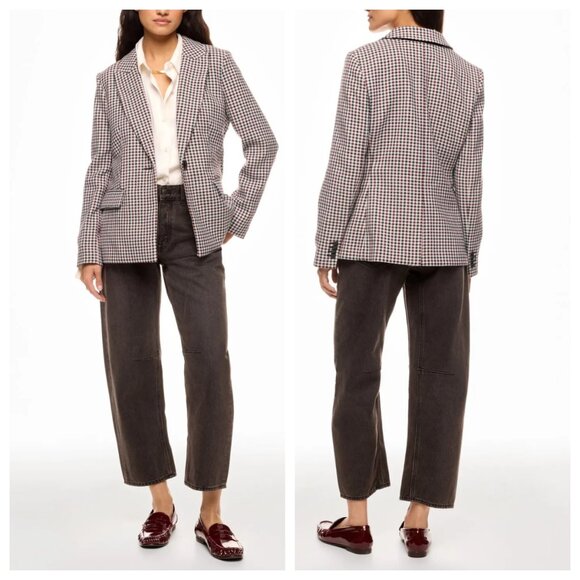 Madewell The Alston Gingham Blazer Aroma